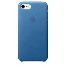  IPHONE 7  LEATHER CASE -BLUE 